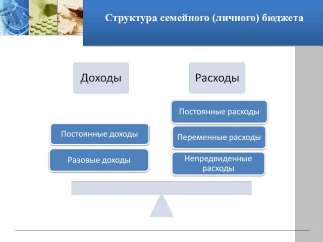 Структура семейного (личного) бюджета