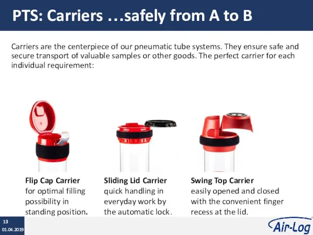 PTS: Carriers …safely from A to B Carriers are the centerpiece of