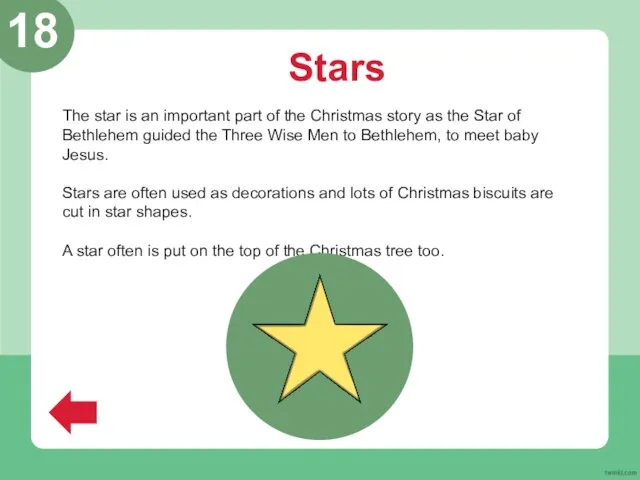Stars The star is an important part of the Christmas story as
