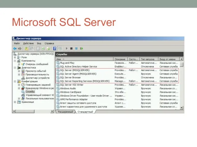 Microsoft SQL Server