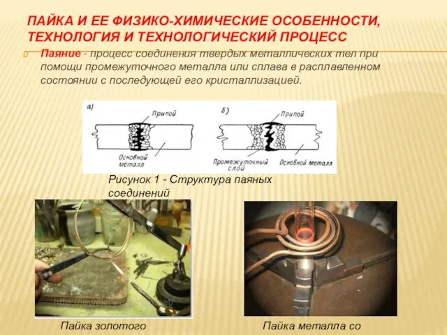 ПАЙКА И ЕЕ ФИЗИКО-ХИМИЧЕСКИЕ ОСОБЕННОСТИ, ТЕХНОЛОГИЯ И ТЕХНОЛОГИЧЕСКИЙ ПРОЦЕСС Паяние - процесс