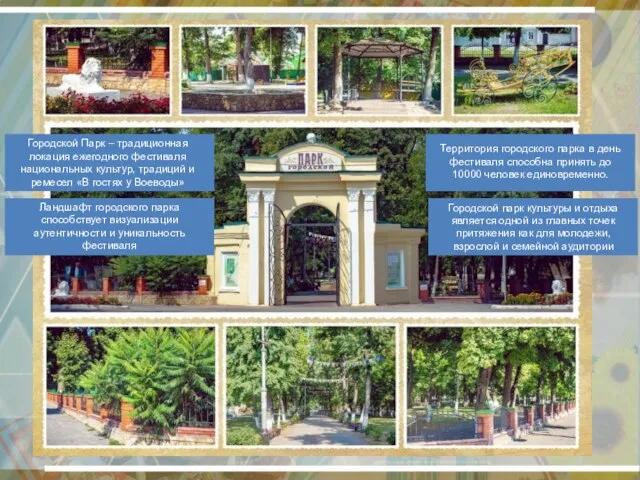 Городской Парк – традиционная локация ежегодного фестиваля национальных культур, традиций и ремесел