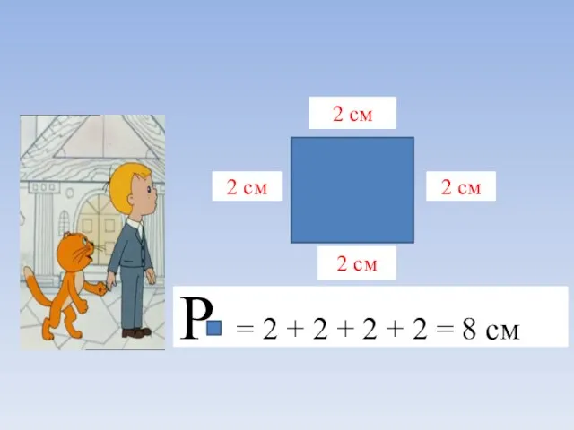 2 см 2 см 2 см 2 см Р = 2 +