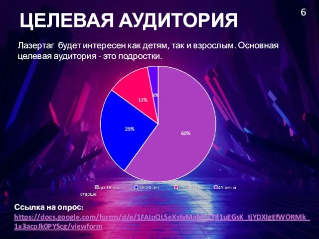 ЦЕЛЕВАЯ АУДИТОРИЯ Лазертаг будет интересен как детям, так и взрослым. Основная целевая