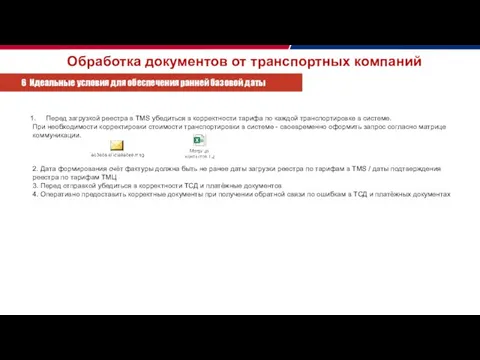 Обработка документов от транспортных компаний 6 Идеальные условия для обеспечения ранней базовой