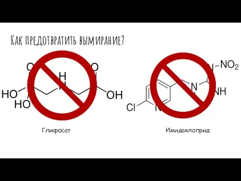 Как предотвратить вымирание? Глифосат Имидаклоприд