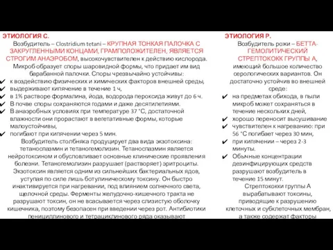 ЭТИОЛОГИЯ С. Возбудитель – Clostridium tetani – КРУПНАЯ ТОНКАЯ ПАЛОЧКА С ЗАКРУГЛЕННЫМИ