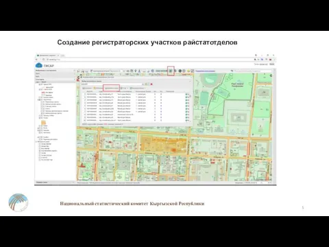 Национальный статистический комитет Кыргызской Республики Создание регистраторских участков райстатотделов