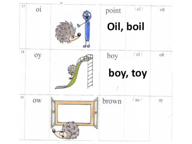 Oil, boil boy, toy