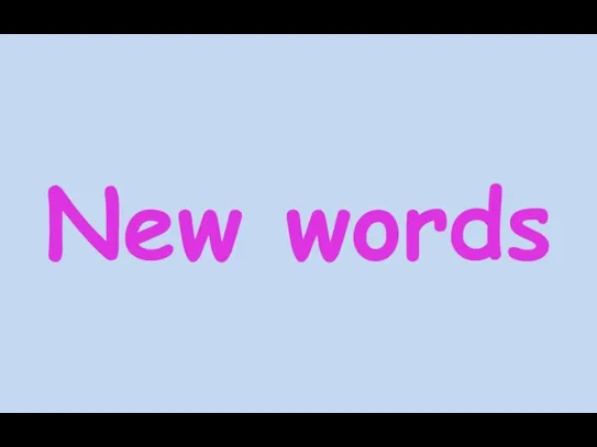 New words