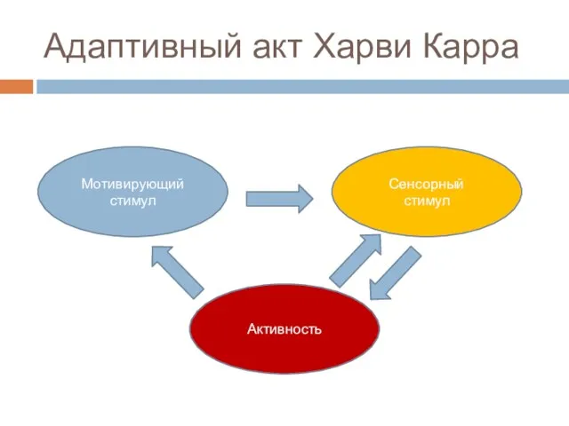 Адаптивный акт Харви Карра Мотивирующий стимул Сенсорный стимул Активность