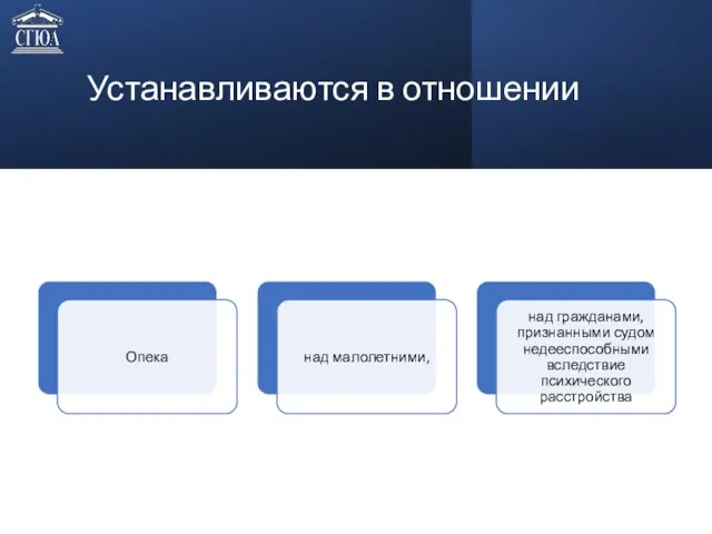 Устанавливаются в отношении