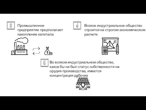 Всякое индустриальное общество строится на строгом экономическом расчете Промышленное предприятие предполагает накопление