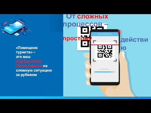 От сложных процессов – к простому действию «Помощник туриста» – это ваш