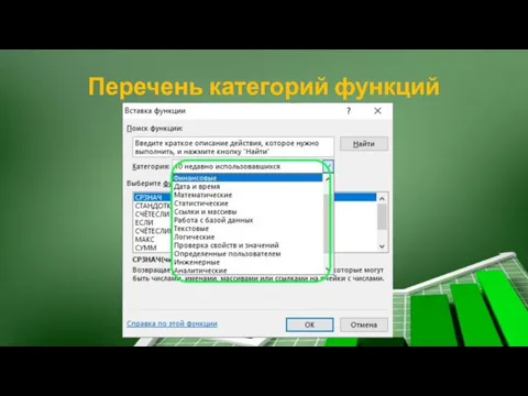 Перечень категорий функций