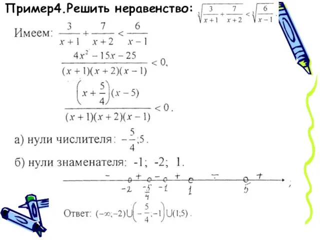 Пример4.Решить неравенство: