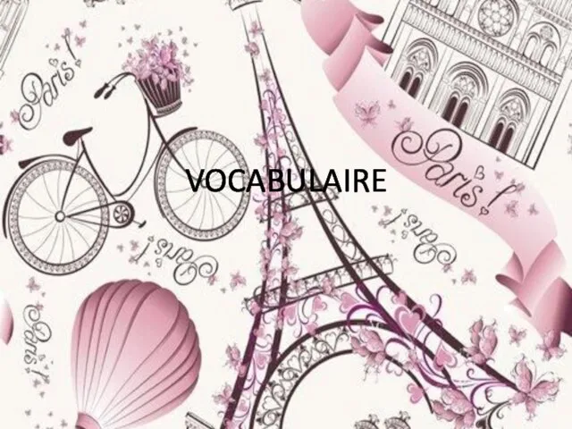 VOCABULAIRE