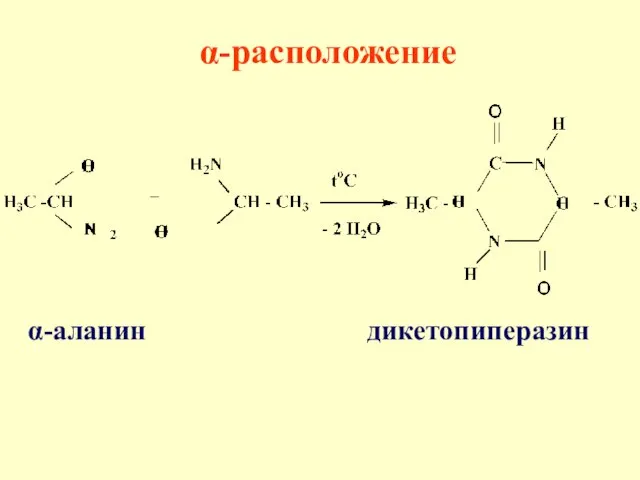 α-аланин дикетопиперазин α-расположение