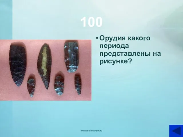 100 Орудия какого периода представлены на рисунке? www.moi-mummi.ru