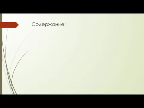 Содержание: