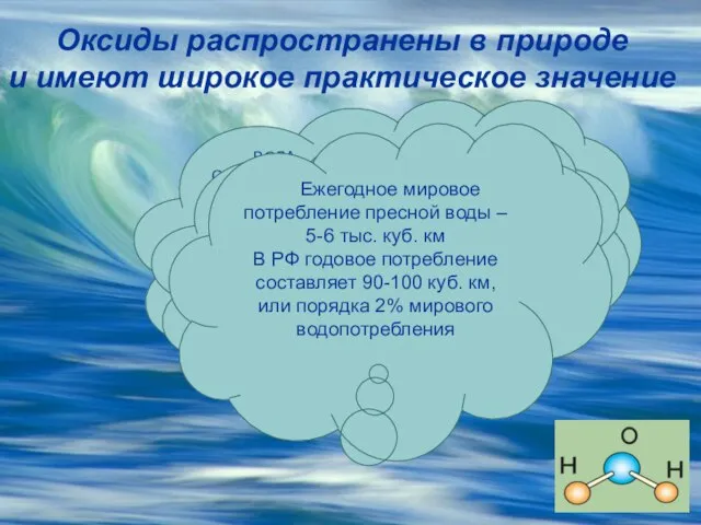 Оксиды распространены в природе и имеют широкое практическое значение Оксиды распространены в