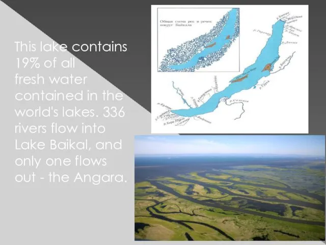 This lake contains 19% of all fresh water contained in the world's