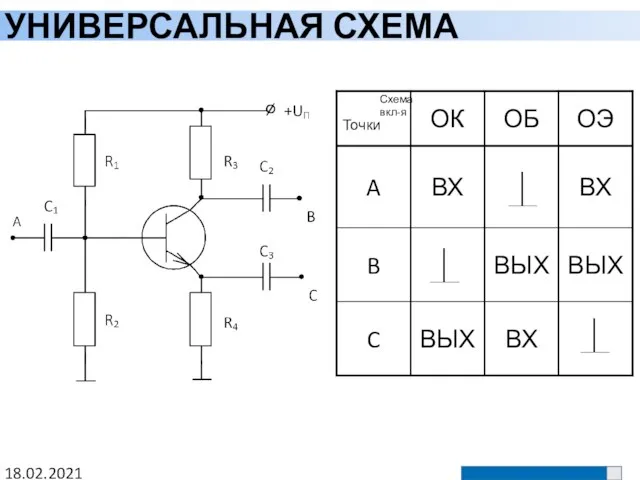 УНИВЕРСАЛЬНАЯ СХЕМА 18.02.2021 Схема вкл-я