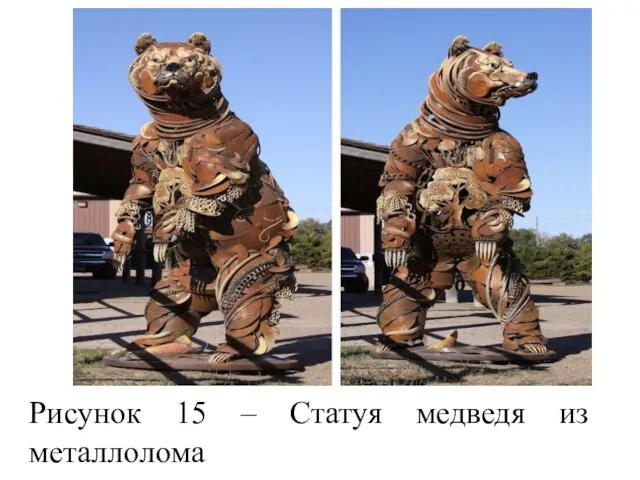 Рисунок 15 – Статуя медведя из металлолома