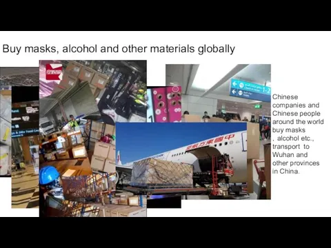 Buy masks, alcohol and other materials globally Chinese companies and Chinese people