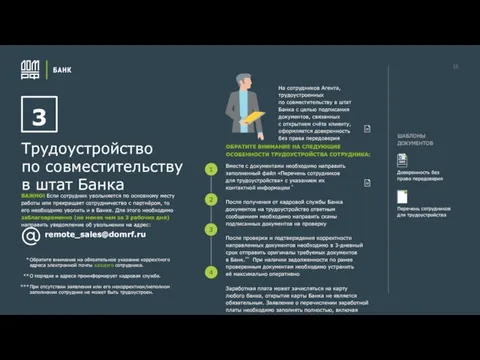 16 3 Трудоустройство по совместительству в штат Банка ШАБЛОНЫ ДОКУМЕНТОВ remote_sales@domrf.ru Доверенность