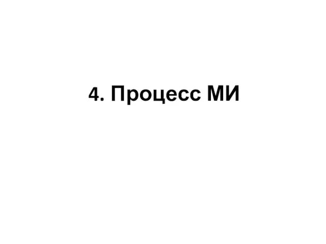 4. Процесс МИ