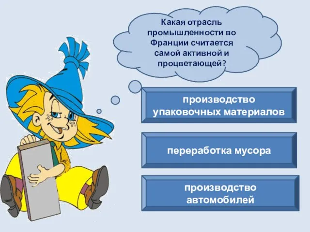 производство автомобилей Какая отрасль промышленности во Франции считается самой активной и процветающей?