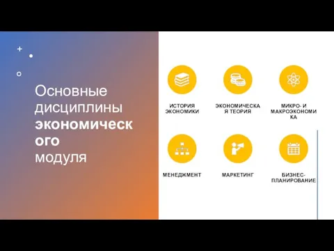 Основные дисциплины экономического модуля