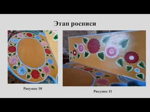 Этап росписи Рисунок 10 Рисунок 11