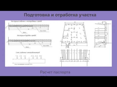 Подготовка и отработка участка Расчет паспорта БВР