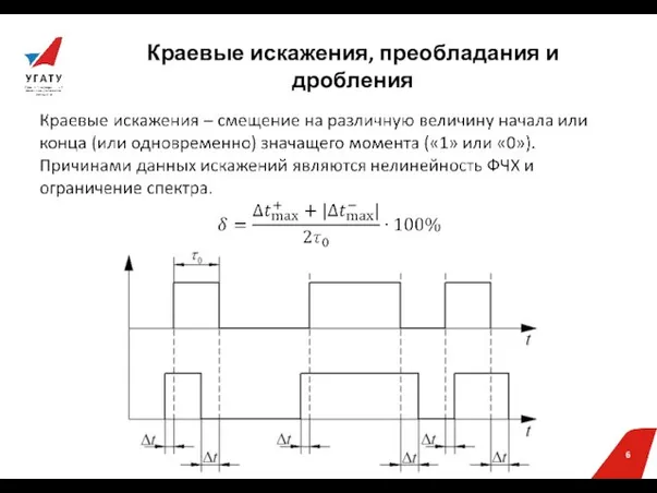 Краевые искажения, преобладания и дробления