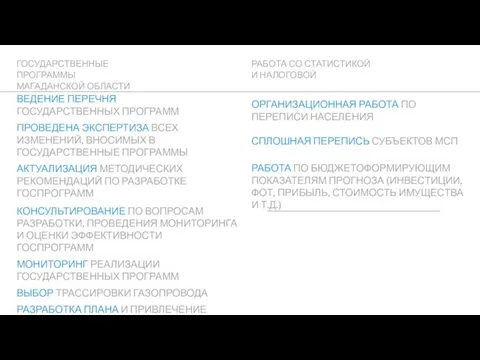 ГОСУДАРСТВЕННЫЕ ПРОГРАММЫ МАГАДАНСКОЙ ОБЛАСТИ ВЕДЕНИЕ ПЕРЕЧНЯ ГОСУДАРСТВЕННЫХ ПРОГРАММ ПРОВЕДЕНА ЭКСПЕРТИЗА ВСЕХ ИЗМЕНЕНИЙ,