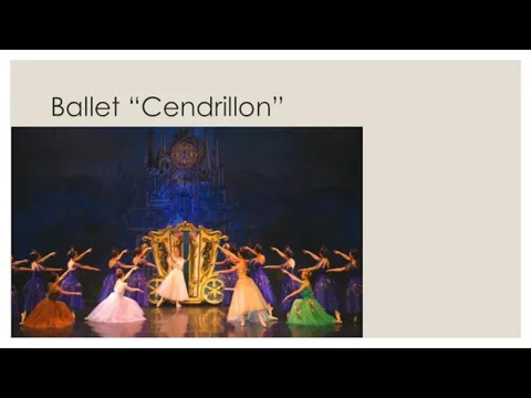 Ballet “Cendrillon”