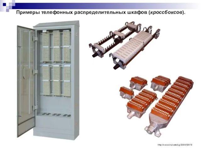 Примеры телефонных распределительных шкафов (кроссбоксов). http://ooosd.ru/catalog/2544/50419