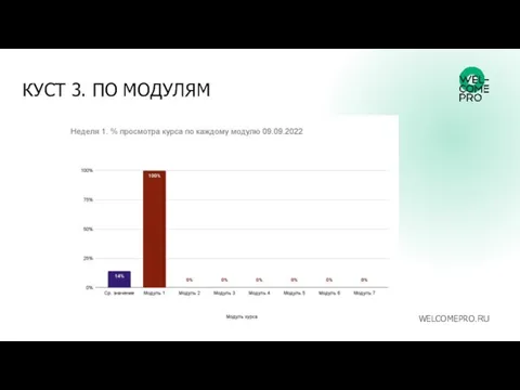 КУСТ 3. ПО МОДУЛЯМ WELCOMEPRO.RU