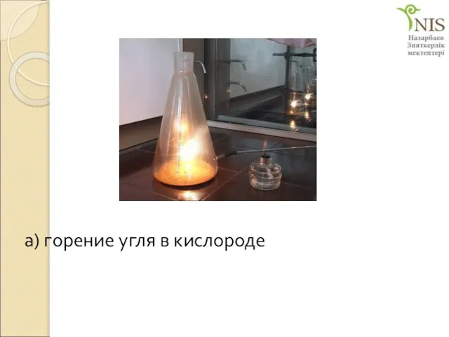 а) горение угля в кислороде