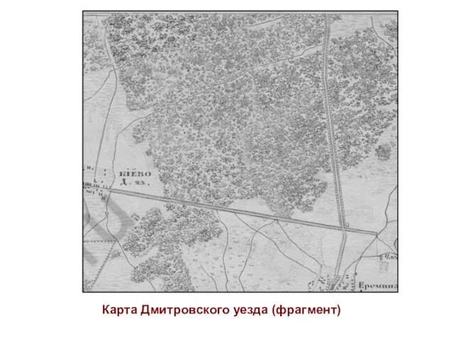 Карта Дмитровского уезда (фрагмент)