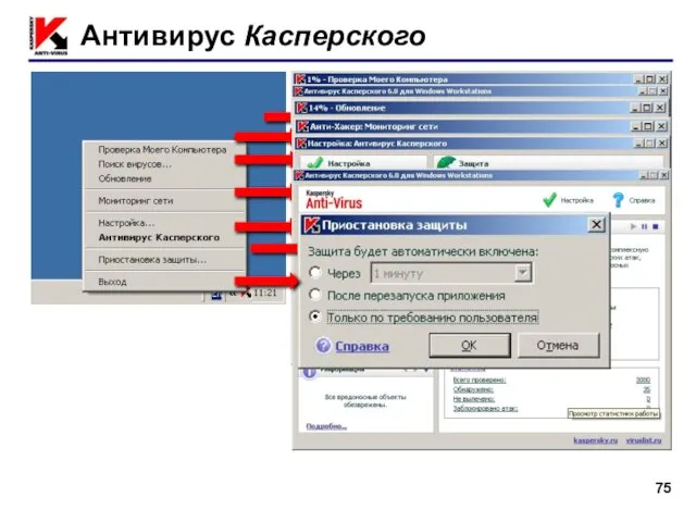 Антивирус Касперского ПКМ