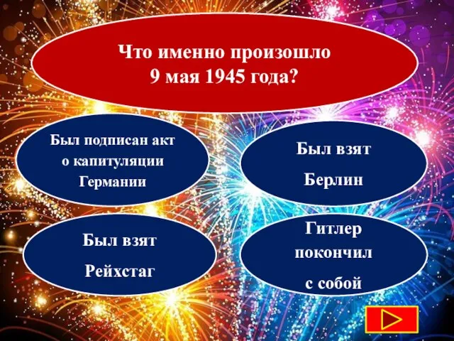 Что именно произошло 9 мая 1945 года? Был подписан акт о капитуляции