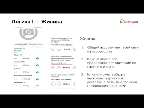 10 Логика 1 — Живика Живика Общий ассортимент всей сети на территории