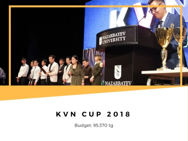 K V N C U P 2 0 1 8 Budget: 95,370 tg