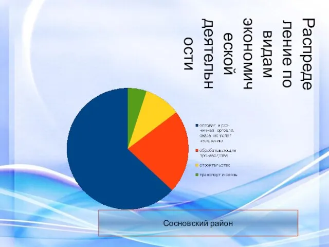 Распределение по видам экономической деятельности Сосновский район
