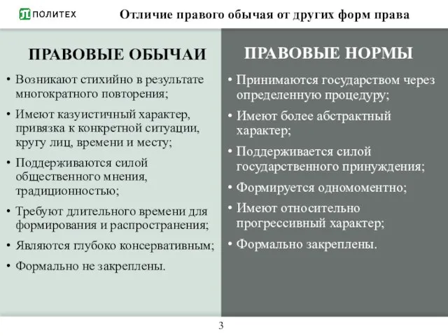 Возникают стихийно в результате многократного повторения; Имеют казуистичный характер, привязка к конкретной