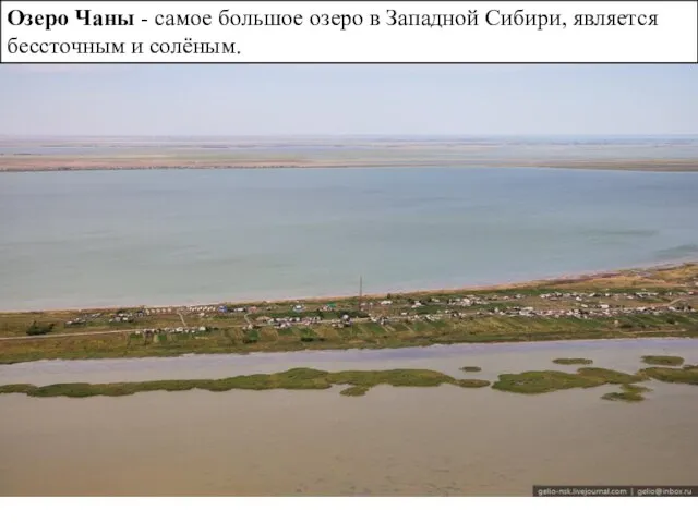 Озеро Чаны - самое большое озеро в Западной Сибири, является бессточным и солёным.
