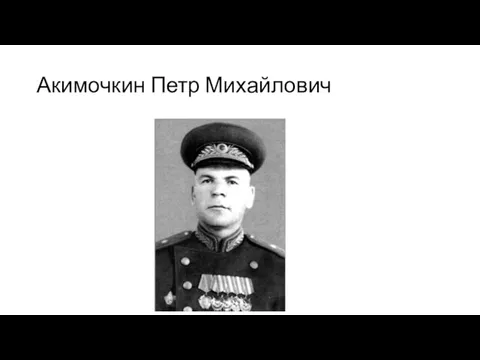 Акимочкин Петр Михайлович